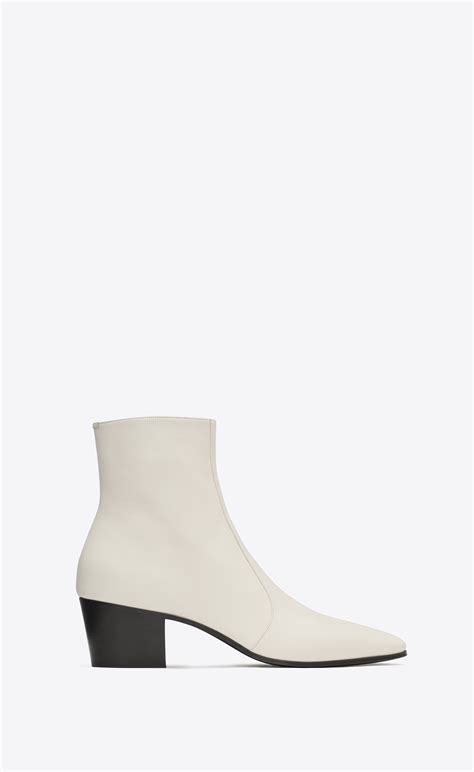 ysl vassili boots|Vassili zipped boots in glazed leather .